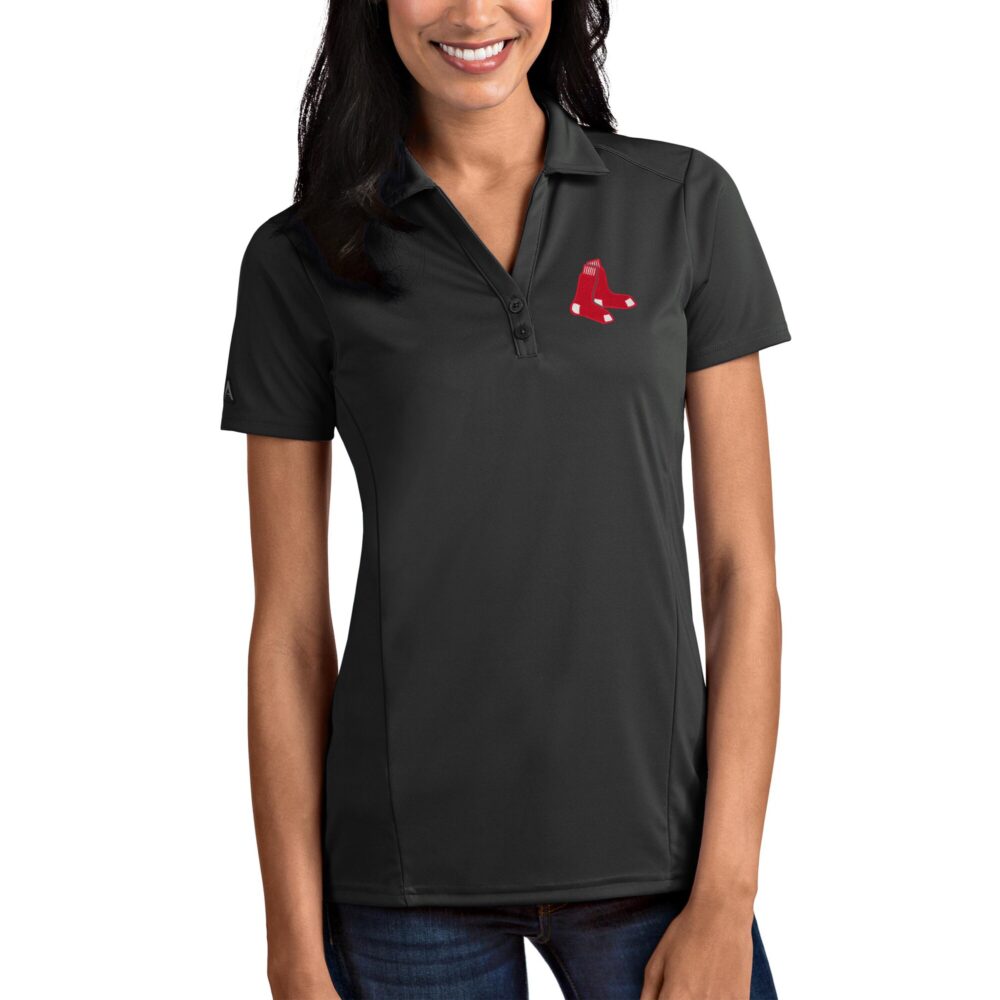 Boston Red Sox Antigua Women's Tribute Polo - Gray
