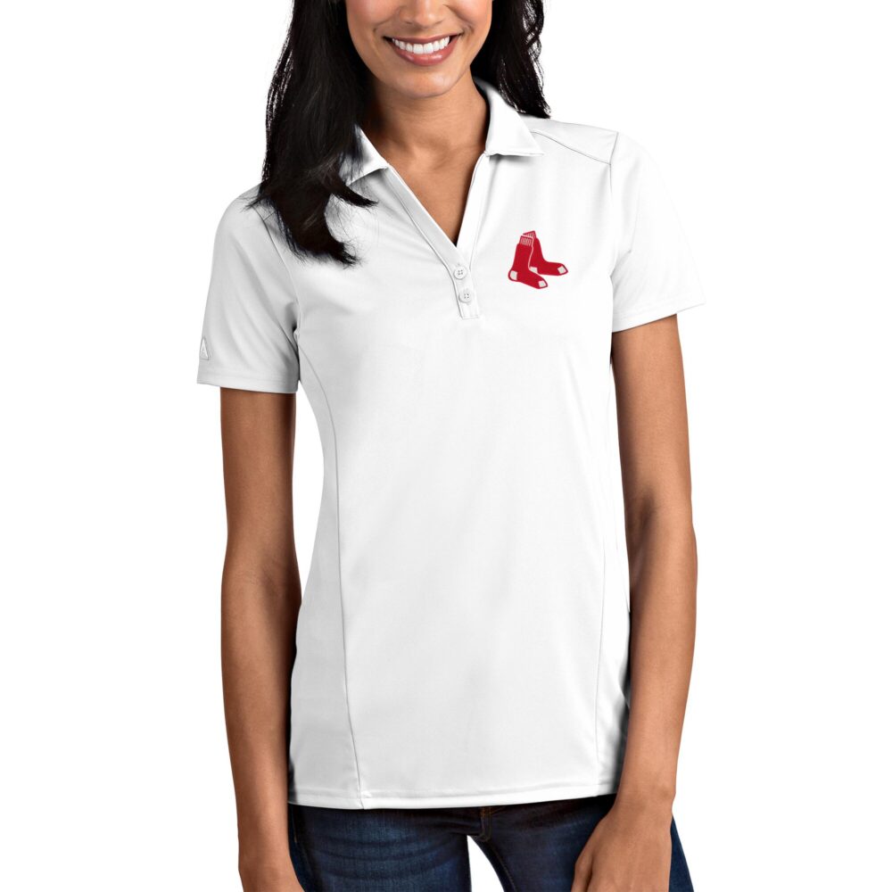 Boston Red Sox Antigua Women's Tribute Polo - White