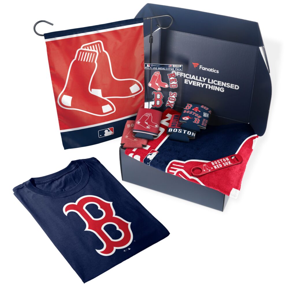 Boston Red Sox  Pack Tailgate Game Day Essentials T-Shirt Gift Box - $107+ Value