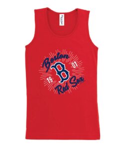 Girls Youth Boston Red Sox Soft as a Grape Red Tank Top