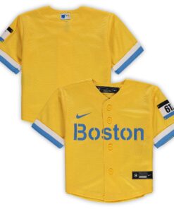 Infant Boston Red Sox Nike Gold MLB City Connect Replica Jersey