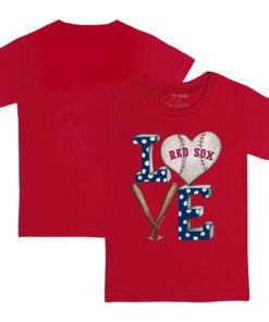 Infant Boston Red Sox Tiny Turnip Red Baseball Love T-Shirt