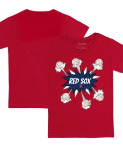 Infant Boston Red Sox Tiny Turnip Red Baseball Pow T-Shirt