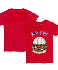 Infant Boston Red Sox Tiny Turnip Red Burger T-Shirt