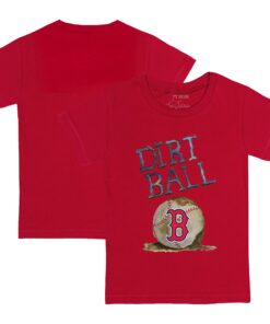 Infant Boston Red Sox Tiny Turnip Red Dirt Ball T-Shirt
