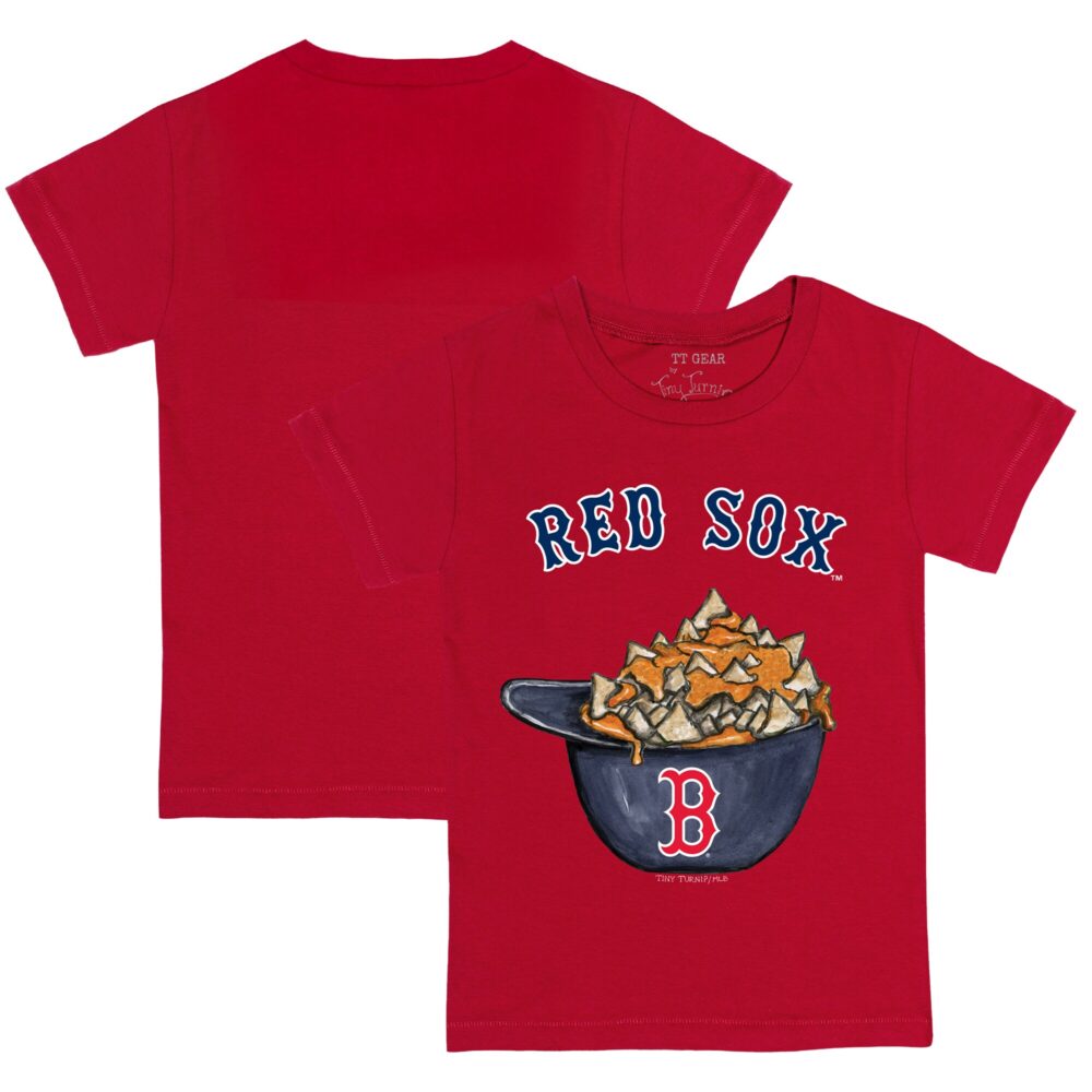 Infant Boston Red Sox Tiny Turnip Red Nacho Helmet T-Shirt