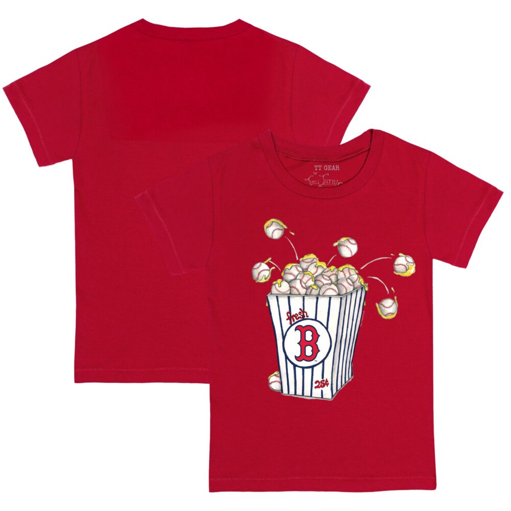 Infant Boston Red Sox Tiny Turnip Red Popcorn T-Shirt