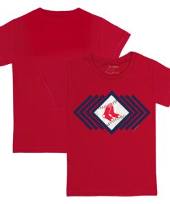Infant Boston Red Sox Tiny Turnip Red Prism Arrows T-Shirt