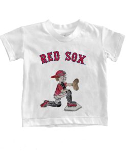 Infant Boston Red Sox Tiny Turnip White Caleb the Catcher T-Shirt