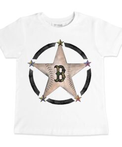 Infant Boston Red Sox Tiny Turnip White Military Star T-Shirt