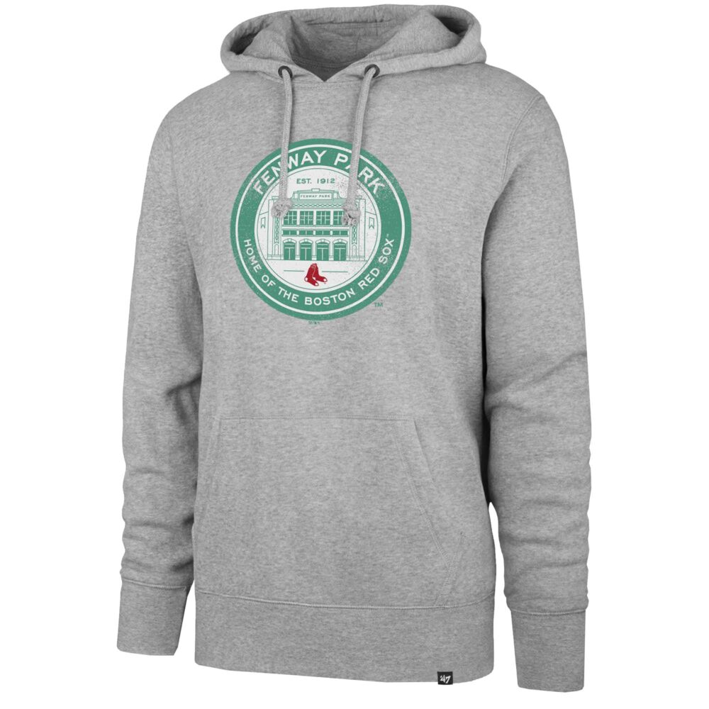 Men's Boston Red Sox '47 Gray Fenway Coin Logo Pullover Hoodie