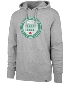 Men's Boston Red Sox '47 Gray Fenway Coin Logo Pullover Hoodie