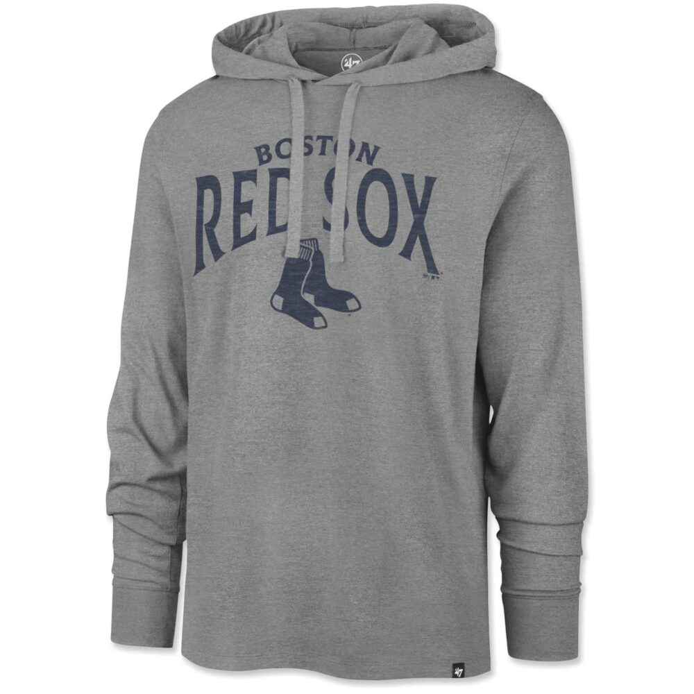 Men's Boston Red Sox '47 Gray Timepiece Franklin Lightweight Pullover Hoodie