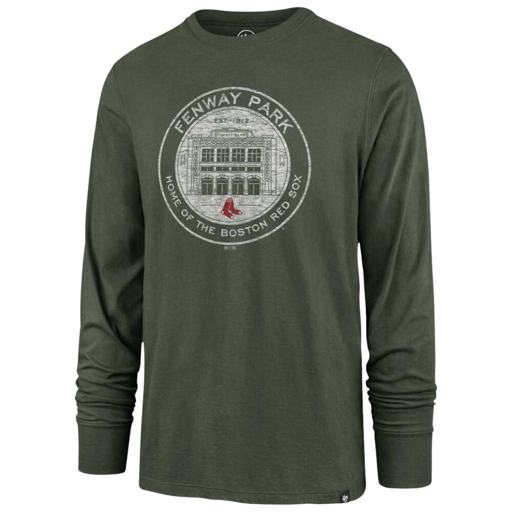 Men's Boston Red Sox '47 Green Fenway Coin Long Sleeve T-Shirt