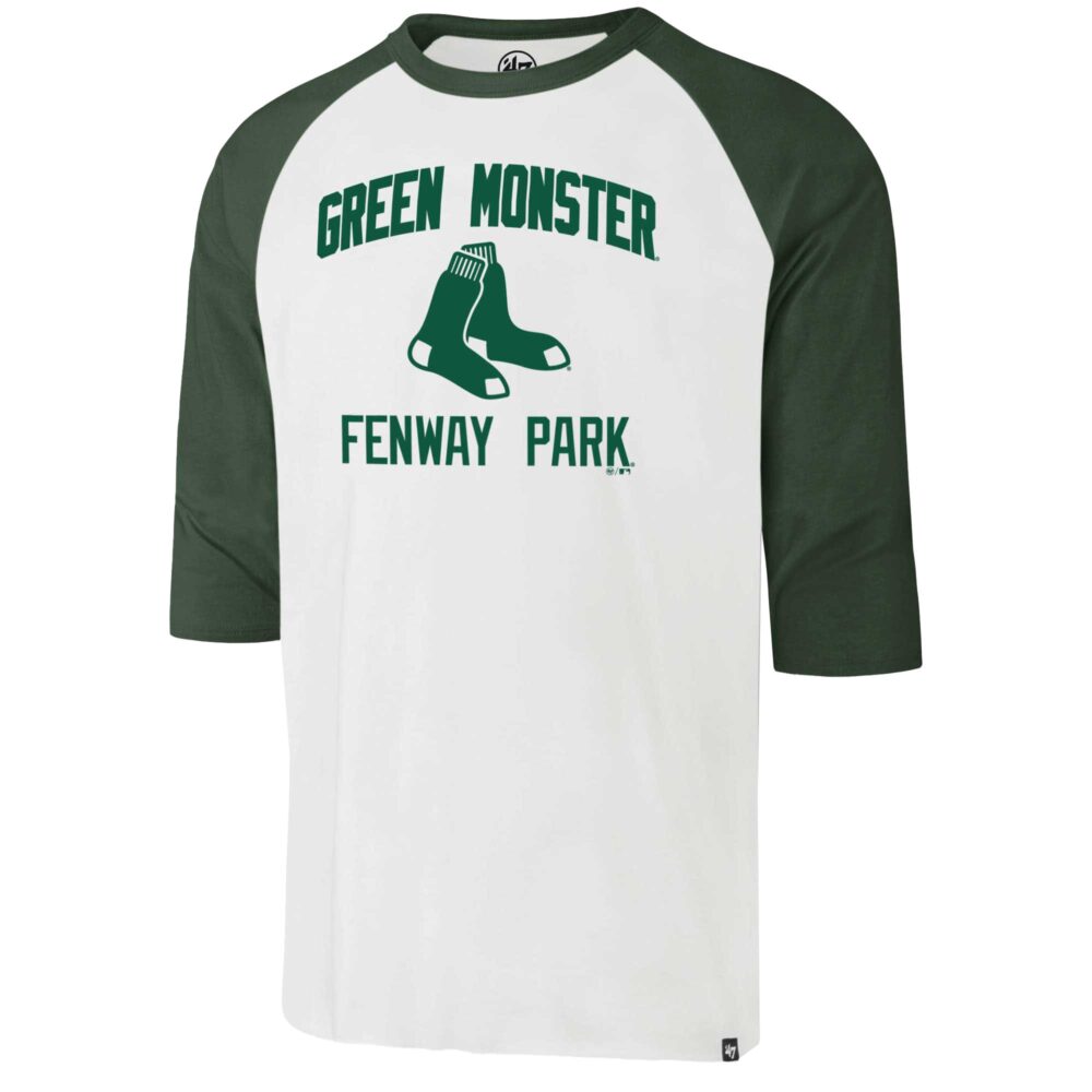 Men's Boston Red Sox '47 Green Fenway Park Three-Quarter Sleeve T-Shirt