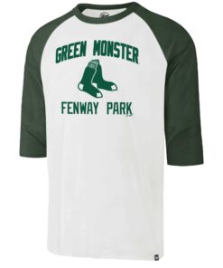 Men's Boston Red Sox '47 Green Fenway Park Three-Quarter Sleeve T-Shirt