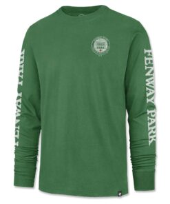 Men's Boston Red Sox '47 Green Fenway Park Triple Down Long Sleeve T-Shirt