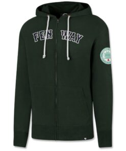 Men's Boston Red Sox '47 Green Gamebreak Cross Check Full-Zip Hoodie