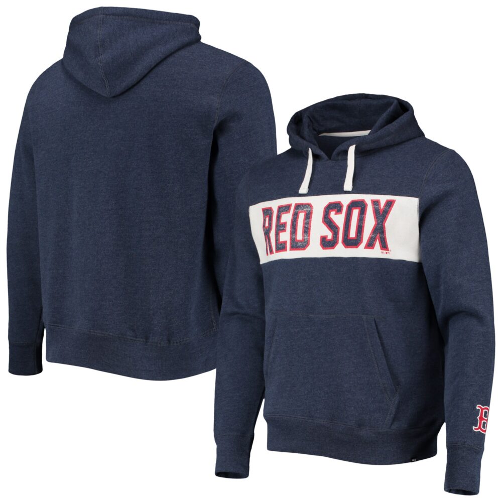 Men's Boston Red Sox '47 Heathered Navy Team Pullover Hoodie