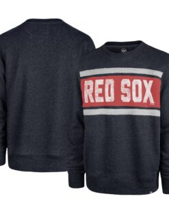 Men's Boston Red Sox '47 Navy Bypass Tribeca Pullover Sweatshirt