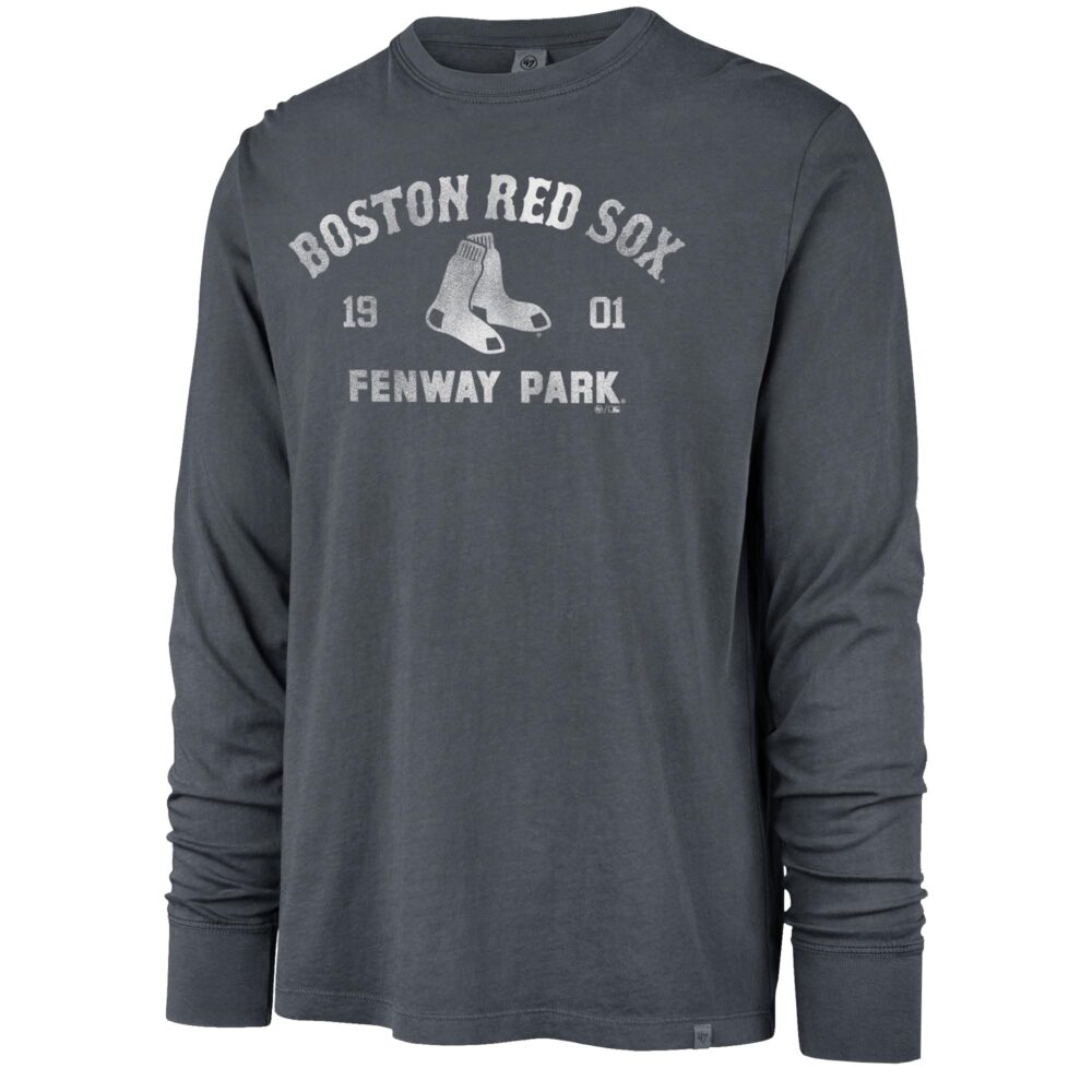 Men's Boston Red Sox '47 Navy Garment Washed 1901 Long Sleeve T-Shirt