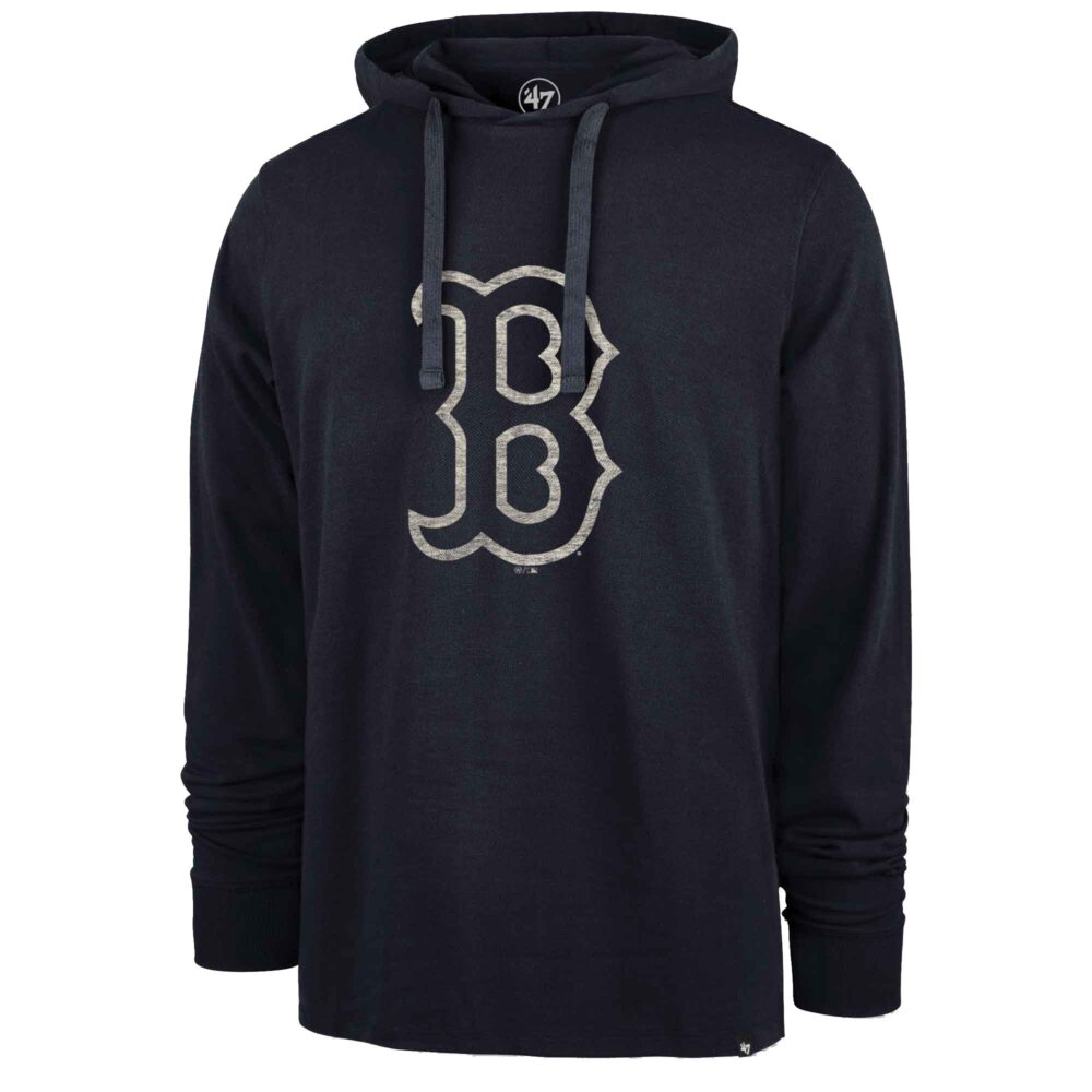 Men's Boston Red Sox '47 Navy Pique Lightweight Pullover Hoodie