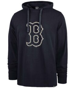 Men's Boston Red Sox '47 Navy Pique Lightweight Pullover Hoodie
