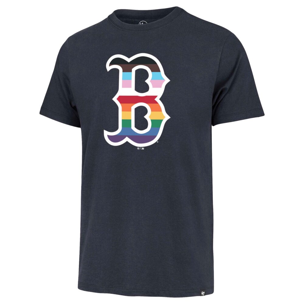 Men's Boston Red Sox '47 Navy Rainbow Pride T-Shirt
