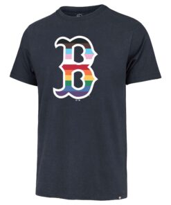 Men's Boston Red Sox '47 Navy Rainbow Pride T-Shirt