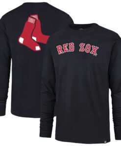 Men's Boston Red Sox '47 Navy Two-Sided Long Sleeve T-Shirt