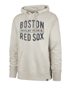 Men's Boston Red Sox '47 Oatmeal Cross Check Fenway Pullover Hoodie