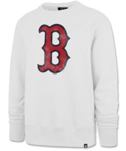 Men's Boston Red Sox '47 White Headline Pullover Sweater