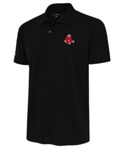Men's Boston Red Sox Antigua Black Apex Polo