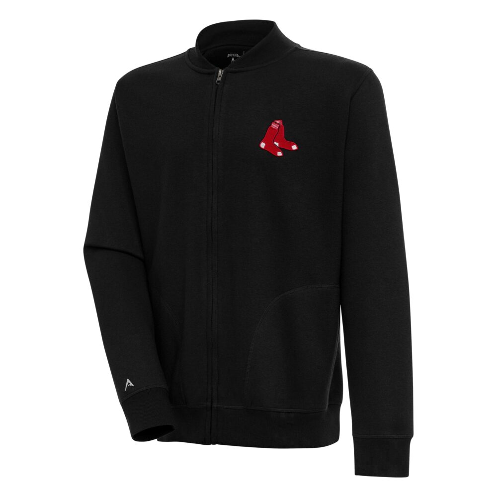 Men's Boston Red Sox  Antigua Black Victory Full-Zip Jacket