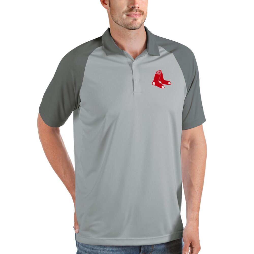 Men's Boston Red Sox Antigua Gray Nova Polo