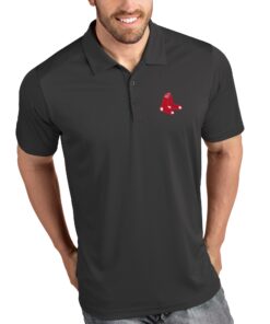 Men's Boston Red Sox Antigua Gray Tribute Polo