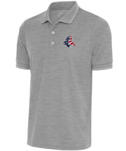 Men's Boston Red Sox  Antigua Gray/White Patriotic Affluent Polo