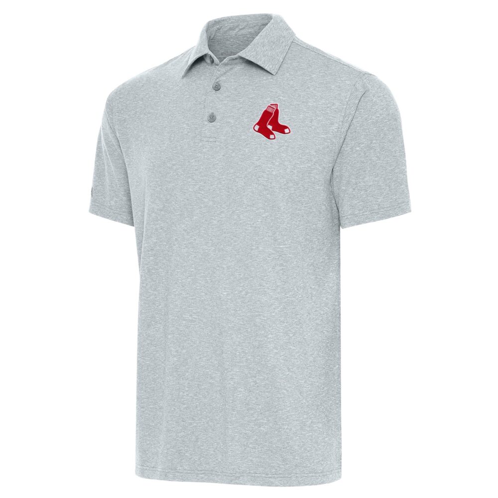 Men's Boston Red Sox  Antigua Heather Gray Par Polo
