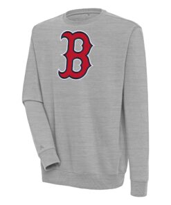 Men's Boston Red Sox  Antigua Heather Gray Victory Pullover Sweatshirt