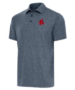 Men's Boston Red Sox  Antigua Heather Navy Par Polo