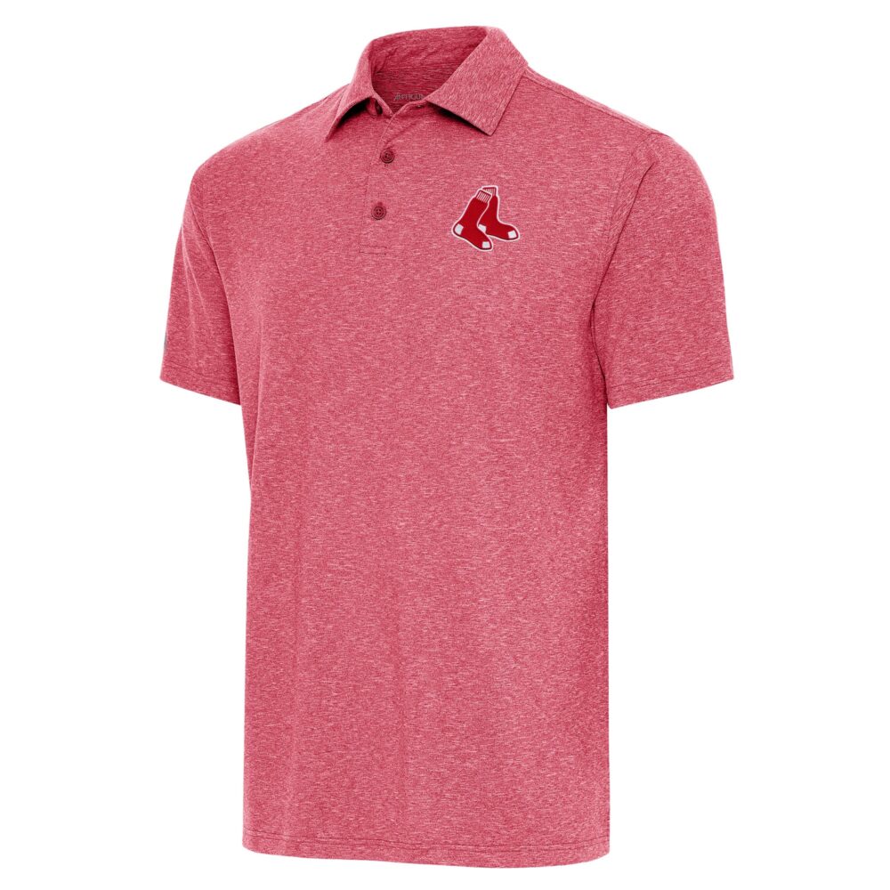 Men's Boston Red Sox  Antigua Heather Red Par Polo