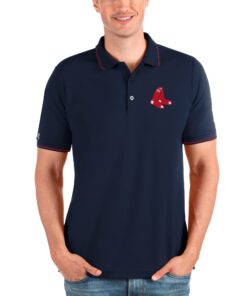 Men's Boston Red Sox Antigua Navy Affluent Polo