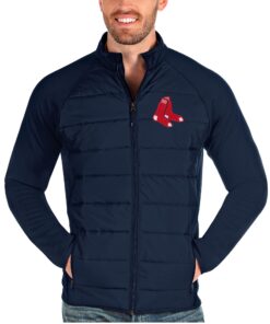 Men's Boston Red Sox Antigua Navy Altitude Full-Zip Jacket