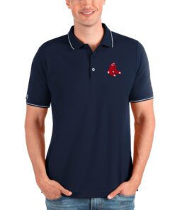 Men's Boston Red Sox Antigua Navy Big & Tall Affluent Polo
