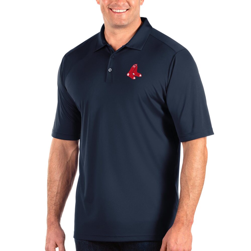 Men's Boston Red Sox Antigua Navy Big & Tall Tribute Polo