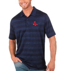 Men's Boston Red Sox Antigua Navy Compass Polo