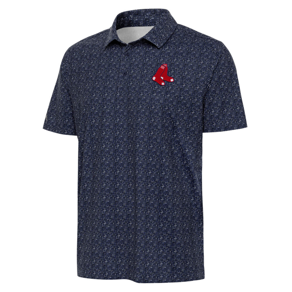 Men's Boston Red Sox Antigua Navy Figment Polo