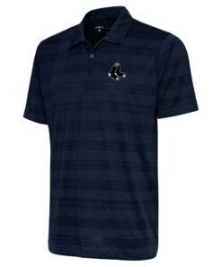 Men's Boston Red Sox Antigua Navy Metallic Compass Polo