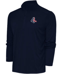 Men's Boston Red Sox  Antigua Navy Patriotic Tribute Quarter-Zip Pullover Top