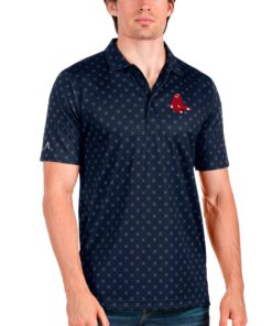 Men's Boston Red Sox Antigua Navy Spark Polo